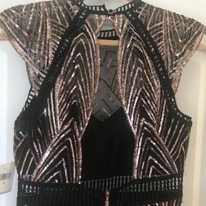 Heloise Sequin Open-Back Dress by SAYLOR NYC sz M